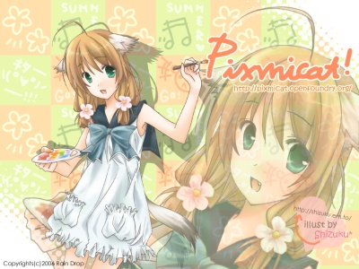 Pixmicat!看板娘 Minamo (壁紙版)